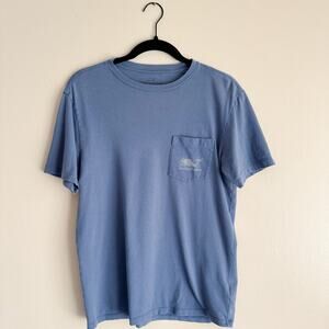 Vineyard Vines Blue Short Sleeve Fish Logo Tee - Men's XS